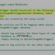 SQLChallenge DDL Triggers Challenge