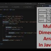 Multi Dimensional Arrays In JS JS Multi Dimensional Arrays JavaScript Tutorial In Hindi Part 37