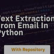 Text Extraction From Email In Python