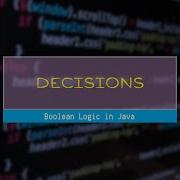 Boolean Logic In Java