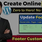 Wordpress Footer Customize 2025 WordPress Footer Widget WordPress WooCommerce Footer