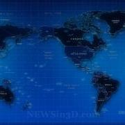 World Map Animated Background