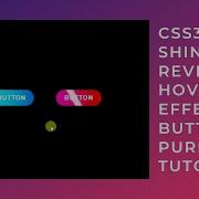 CSS3 Shining Reveal Hover Effect Button Pure CSS Tutorial