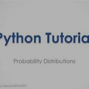 Python Tutorial Probability Distributions