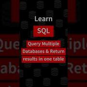SQL Query Multiple Databases