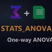 STATS ANOVA Function Reference One Way ANOVA In Google Sheets ALS Stats Add On