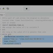 Python Programming Code For A Ticking Clock
