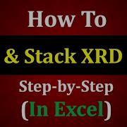 How To Plot XRD Data In Excel