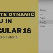 How To Create Dynamic Menu In Angular 16