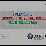 Insecure Deserialization OWASPT Top 10