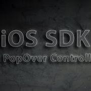 IOS SDK UI PopOver Controller