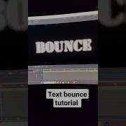 Text Bounce Effect Motiongraphics Motiondesign Aftereffects Animation Logoanimation