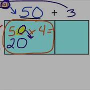 2 Digit By 1 Digit Multiplication Area Model