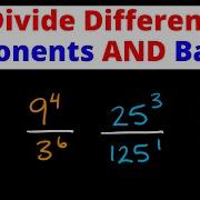 Dividing Exponents With Different Powers AND Bases Eat Pi