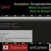 Learn Java By Solving Error Exception ArrayIndexOutOfBounds Exception Solution Practical Demo