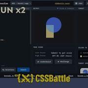 CSS BATTLE Challenge Speedrun X2 53 Pastel Logo