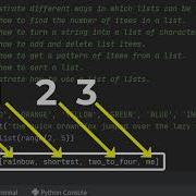 Python 028 Using Lists Part 1