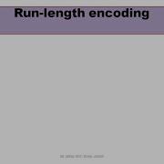 RLE Run Length Encoding