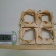 Prototype Of Responsive Cladding Module Hygromorphic Response