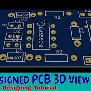 Designed PCB 3D View