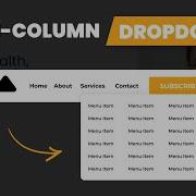 Elementor Multi Column Dropdown No Mega Menu