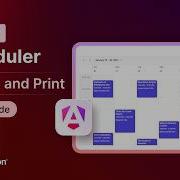 Angular Scheduler Export And Print Feature Walkthrough