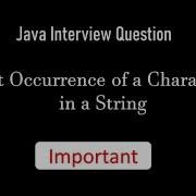 How To Count Occurrence Of A Character In String Java Java Interview Question Tamil