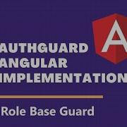 Аутентификация в Angular AuthGuard CanActivate Role Auth