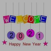 Happy New Year 2021 Welcome Using Python Turtle Module