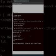 Windows The ECHO Command Is Very Simple To Learn It In A Batch Script Watch The Full Video