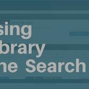 Using Library One Search