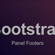 Bootstrap 3 Tutorial 75 Panel Footers