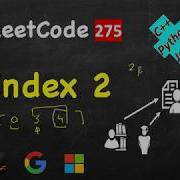 H индекс II LeetCode 275 C Java Python