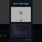 Mario 404 Page Using Pure CSS Shorts