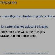 3D Graphics Rasterization