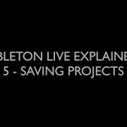 5 SAVING PROJECTS ABLETON LIVE EXPLAINED