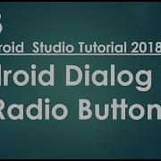 Android Tutorial 2018 63 Dialog With Radio Buttons