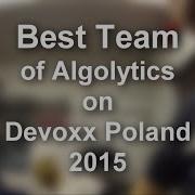 Best Team Of Algolytics On Devoxx Poland 2015