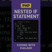 PHP Nested If Statement Explained Beginner S Tutorial With Example In 60 Seconds In Hindi