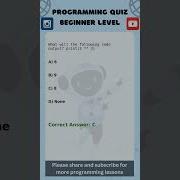 Programming Quiz Beginner Level Python AI Machine Learning Data Science Coding Gen AI