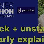 Flipping Data With Pandas Stack Unstack