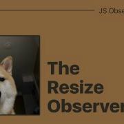 Наблюдатели JavaScript Часть 3 Наблюдатель изменения размера