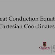 Heat Conduction Equation In Cartesian Coordinates