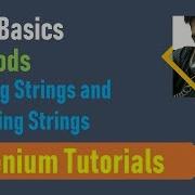 6B Java Basics For Selenium Methods Passing Strings And Returning Strings