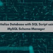 Initialize Database With SQL Script Using MySQL Schema Manager