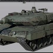 Battle Tank 3D Modeling Process Leopard 2A5 Blender Timelapse