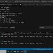 4 Awk Program Structure