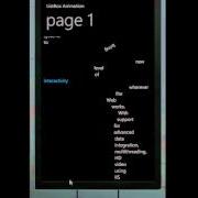 Windows Mobile 7 ListBox Animation