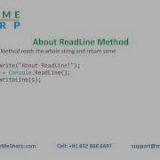 6 About Write WriteLine Read ReadLine And Readkey Methods