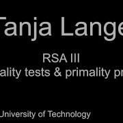 RSA III Primality Tests Primality Proofs
